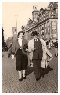 Anna Macrander en Joop van de Paverd - 16-09-1955 - 35 jaar getrouwd